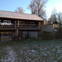 Bodewehr im Winter 2017